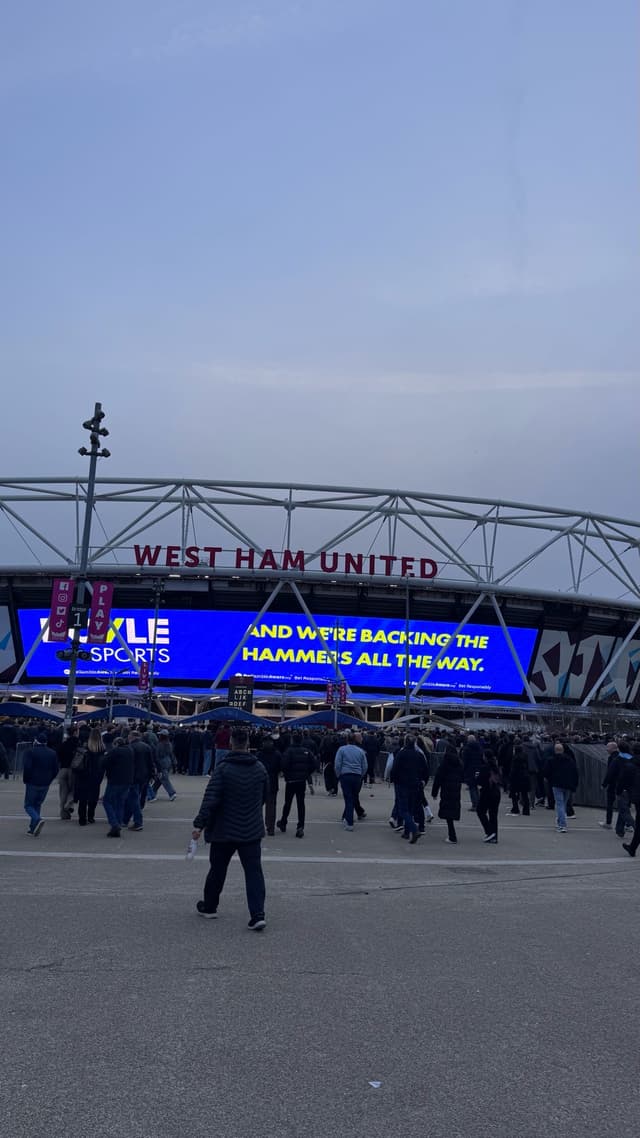 West Ham v Wolves — fan photo