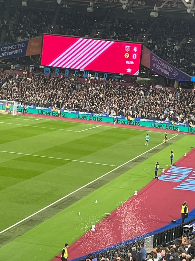 West Ham v Wolves — fan photo